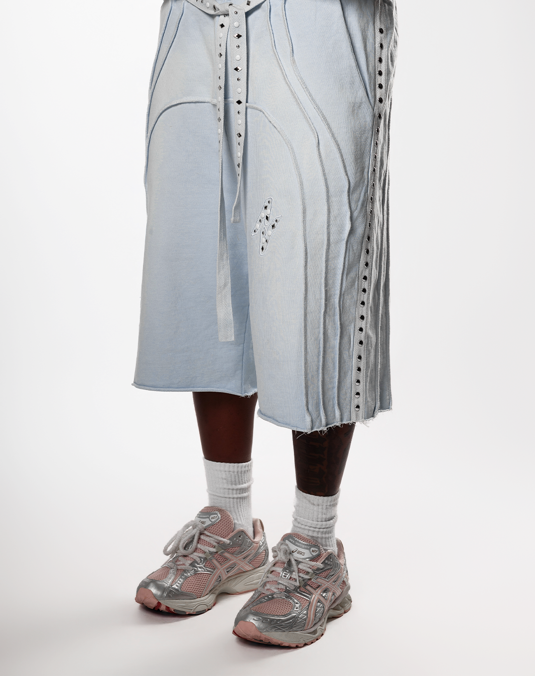 "INVERTED AURA" V2 SHORTS (GLACIER ICE)