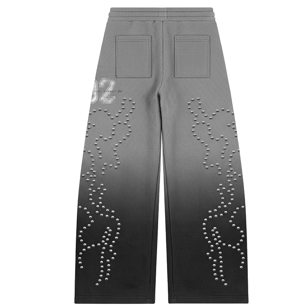 "BLACK DRIFT" WIDE LEG SWEATS