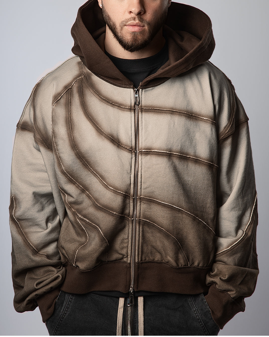 "TWIST OF FATE" BOXY ZIP UP JACKET