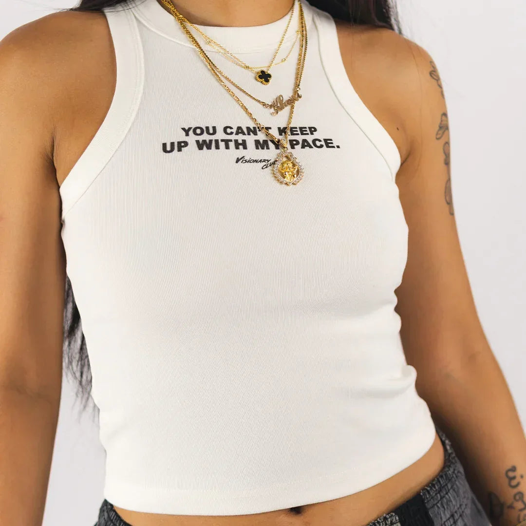 “CATCH UP” SPORTS TANK TOP (BLACK)