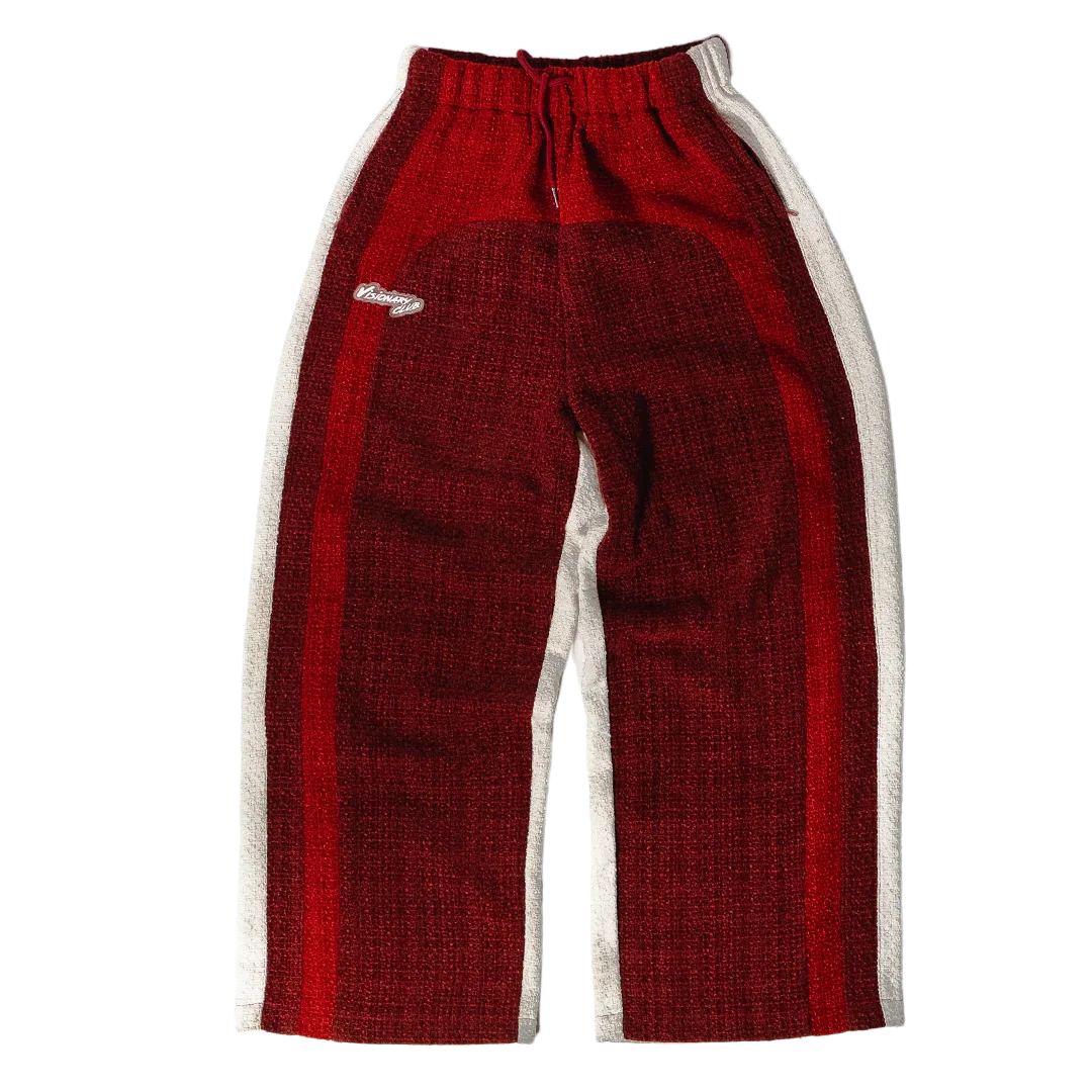 "RADIANT AURA" V2 WIDE LEG SWEATS (TRIPLE CHERRY)