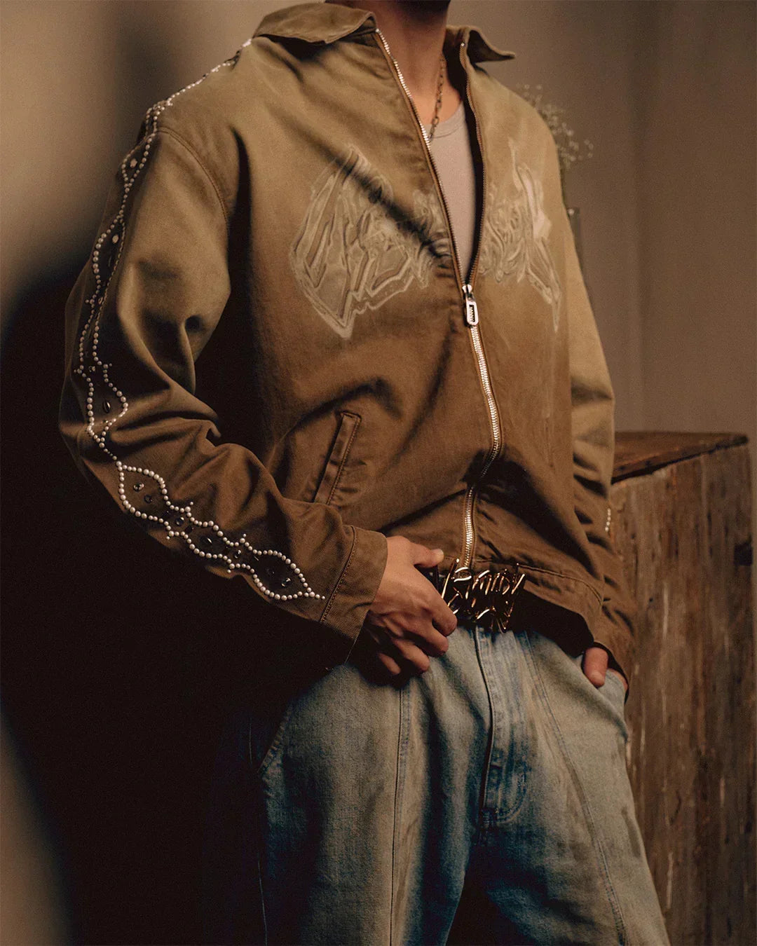 VISIONARY “BARBWIRE ” BELTS (GOLD)