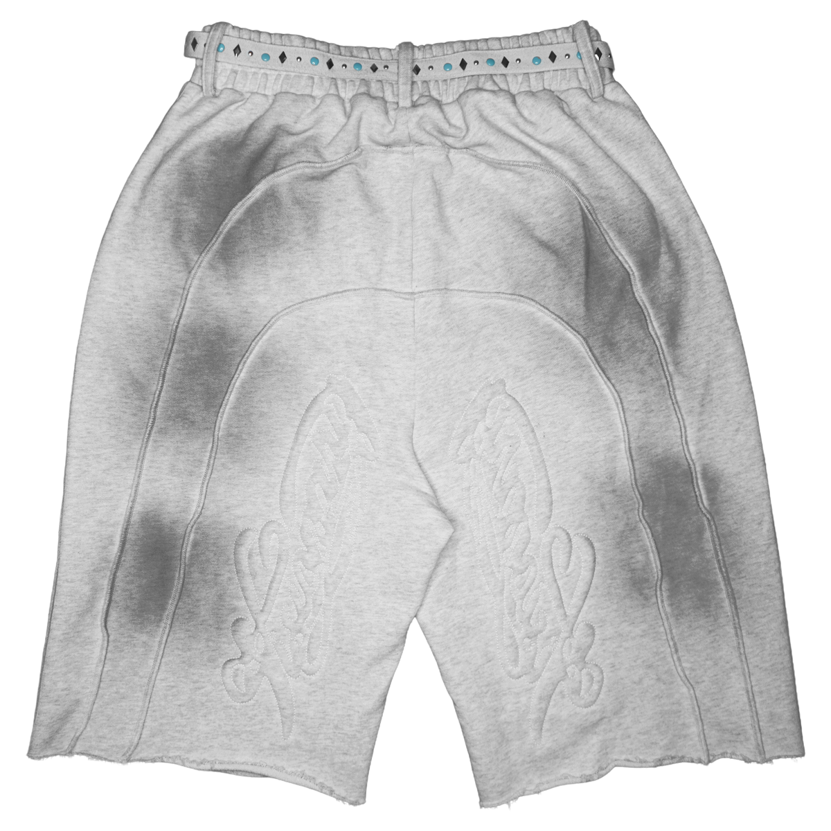 "INVERTED AURA" V2 SHORTS (MUDSTONE)