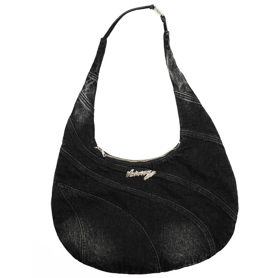 VZNARY "TWIST OF FATE" JUMBO BAG ( BLACK )