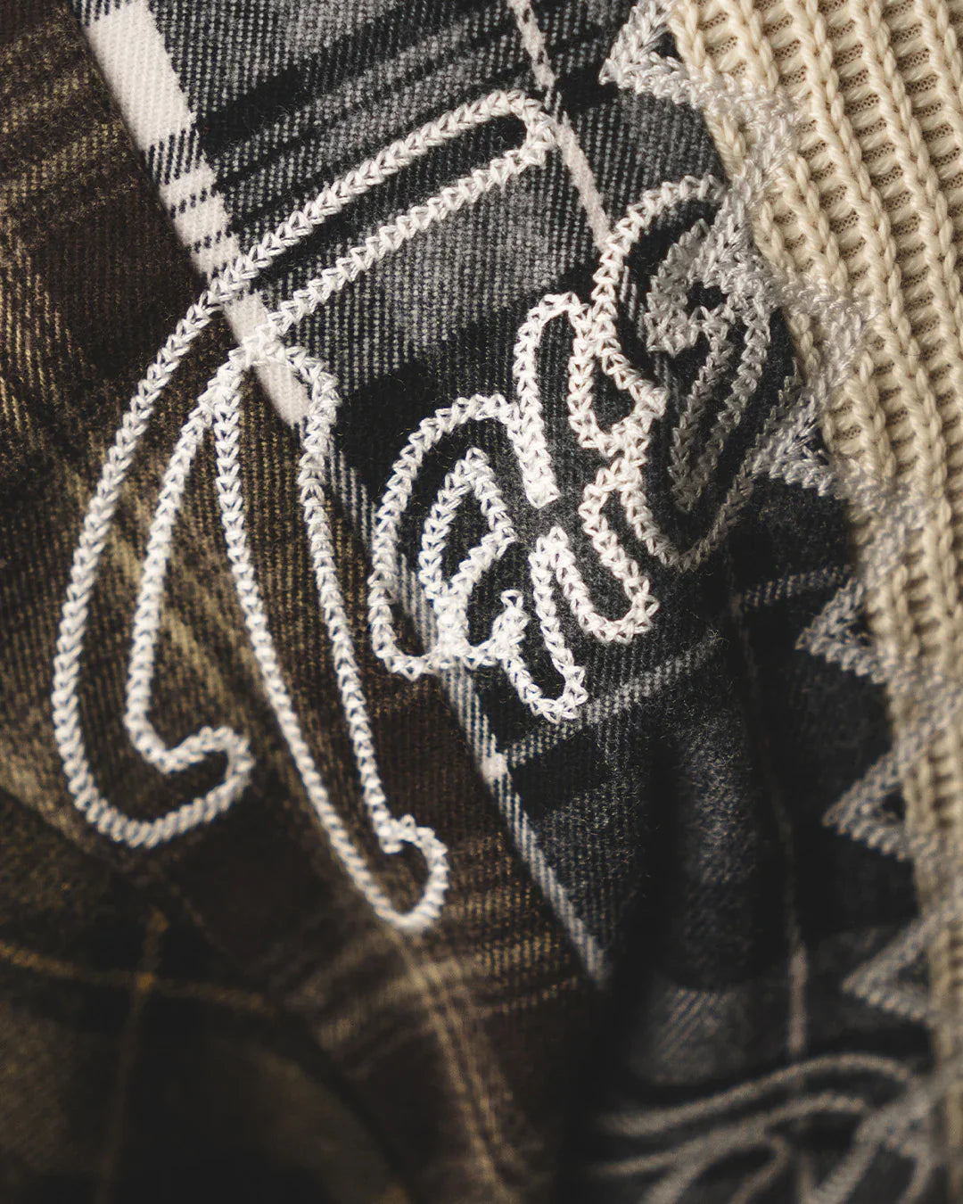 "HARVEST PATCHWORK" KNITTED FLANNEL