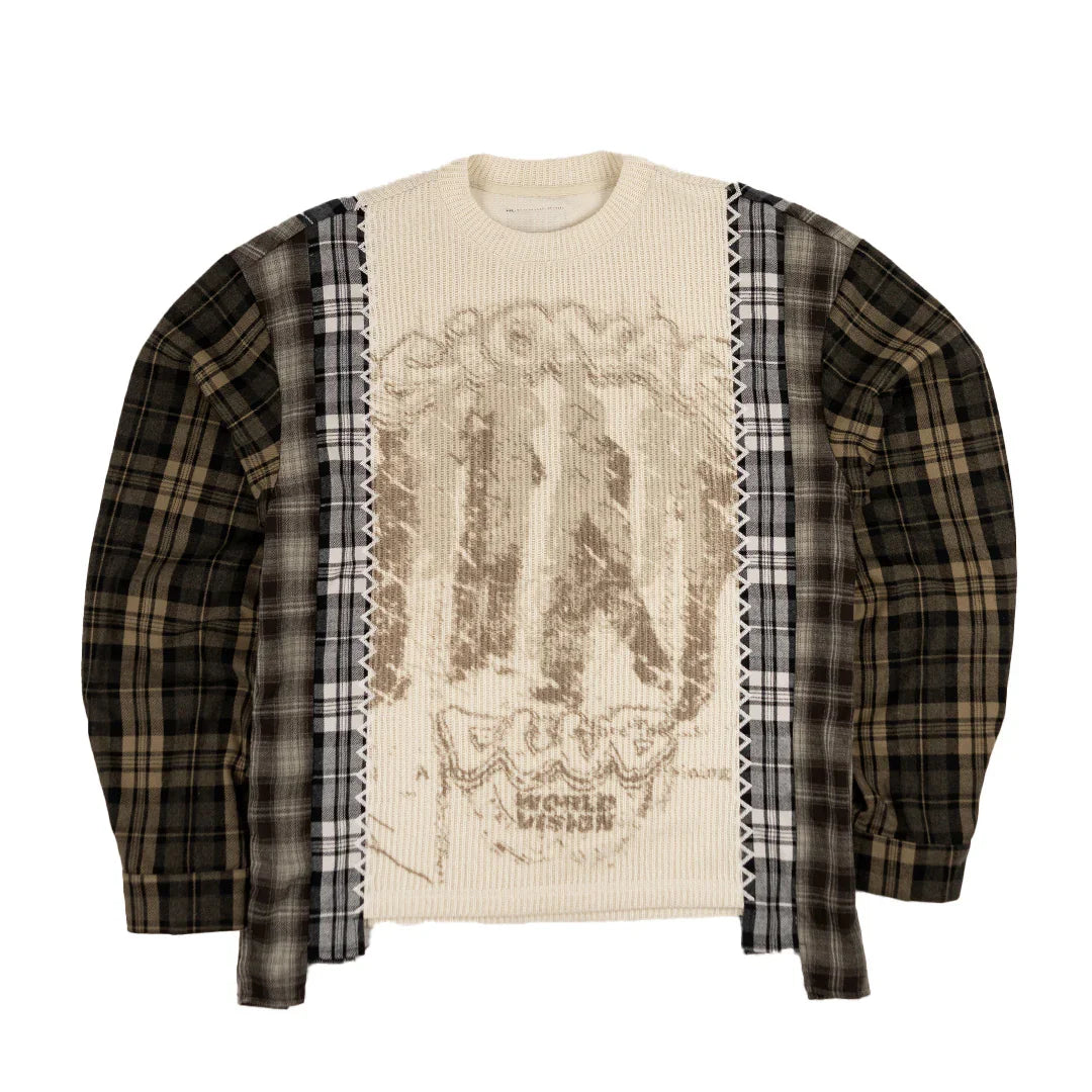 "HARVEST PATCHWORK" KNITTED FLANNEL