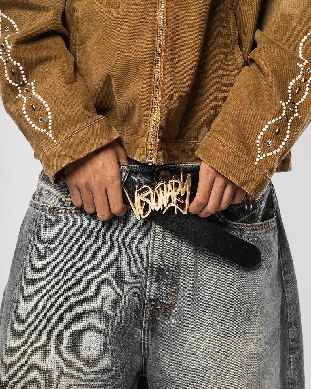 VISIONARY “BARBWIRE ” BELTS (GOLD)