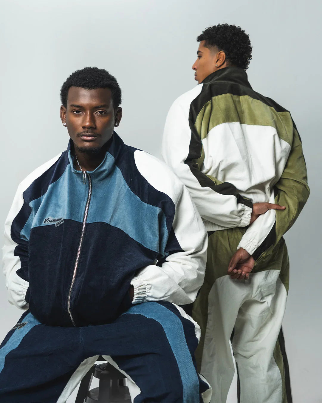 "RADIANT AURA" TRACK JACKET (COASTAL WAVE)