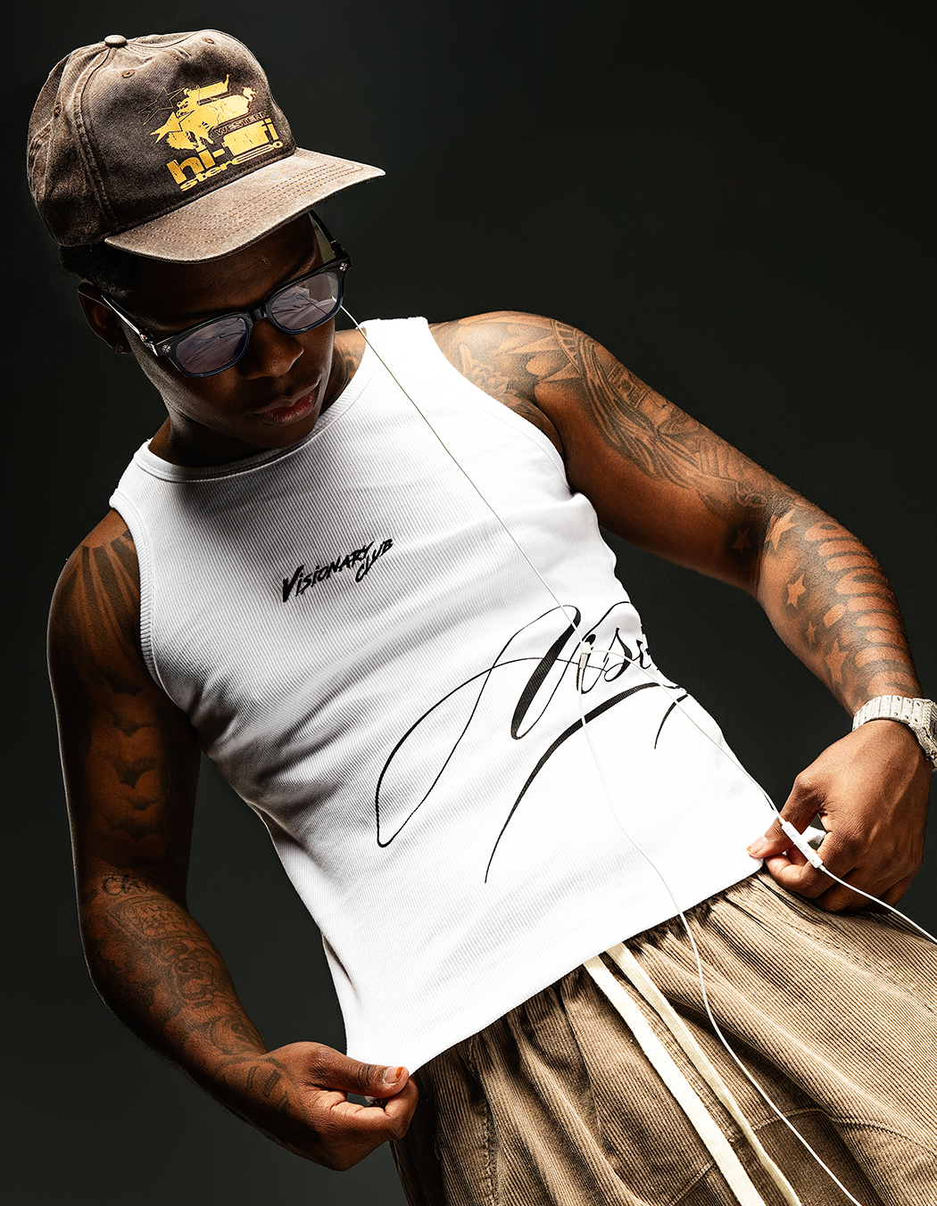 “USER 04” SPORTS TANK TOP (WHITE)