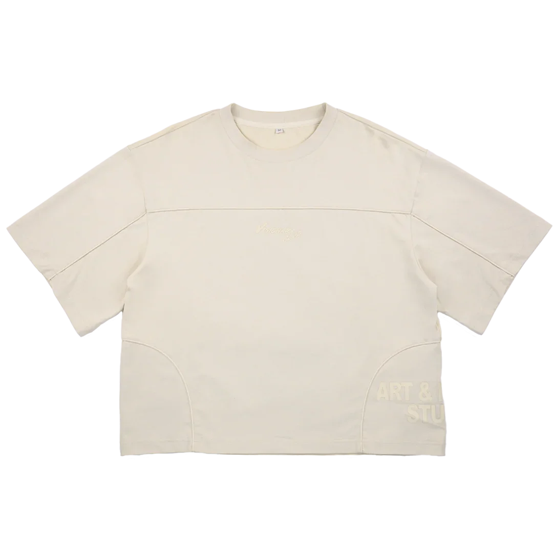 VISIONARY STATEMENT BOXY TEE ( TAN )