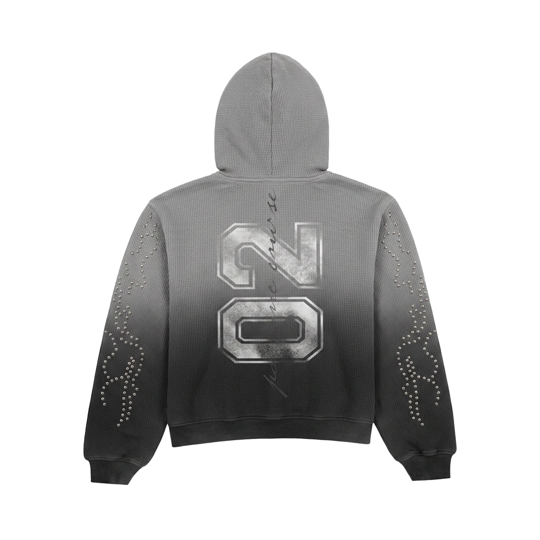 "BLACK DRIFT" BOXY OVERSIZED ZIP UP JACKET
