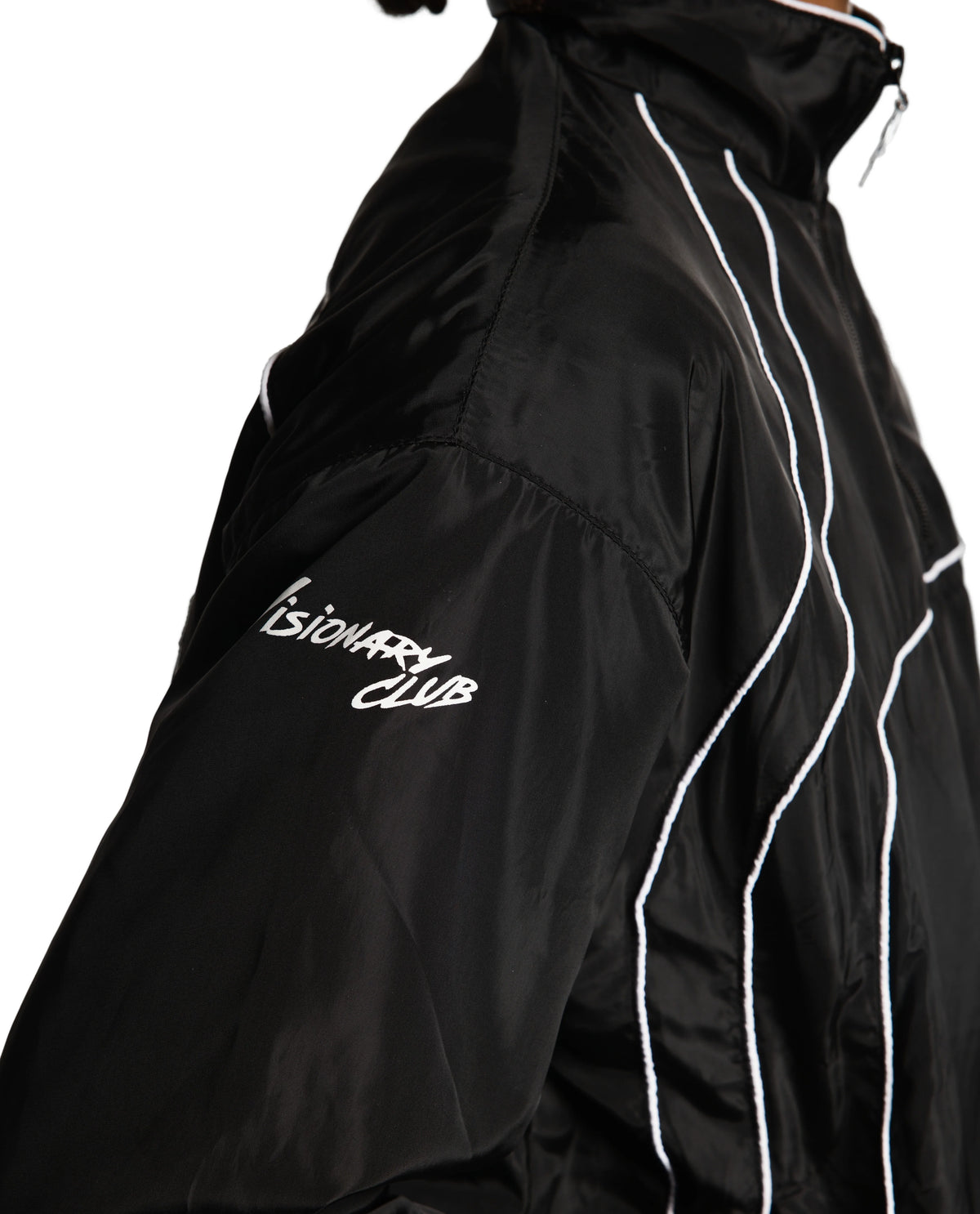 “RADIANT AURA” NYLON TRACK JACKET (NIGHT PULSE)