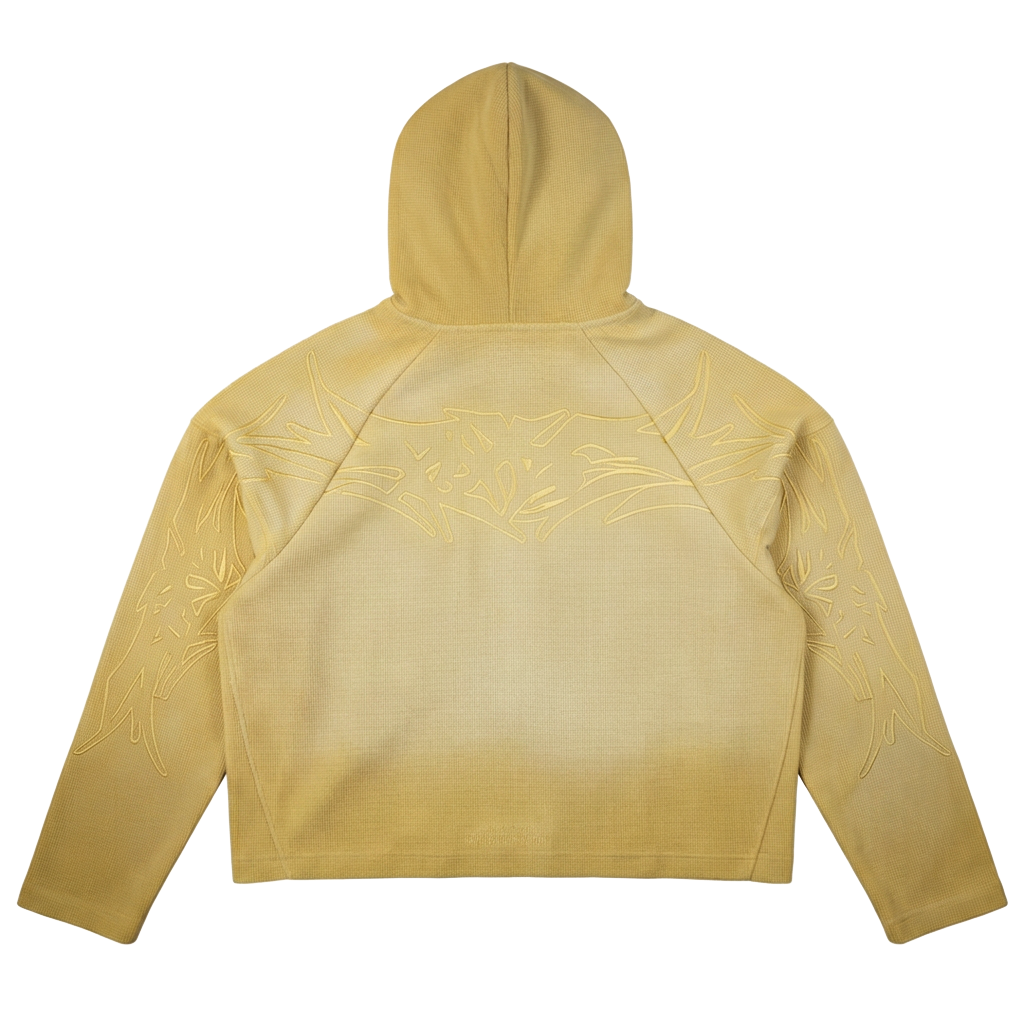 X-RAY THERMAL KNIT HOODIE V2 ( YELLOW )