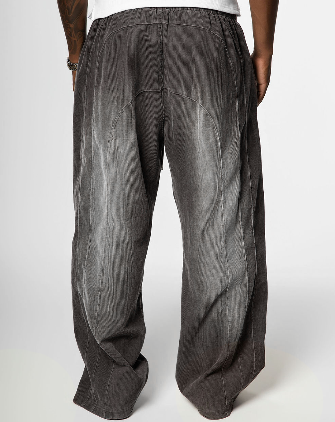 "RADIANT AURA" WIDE LEG SWEATS(ASH)