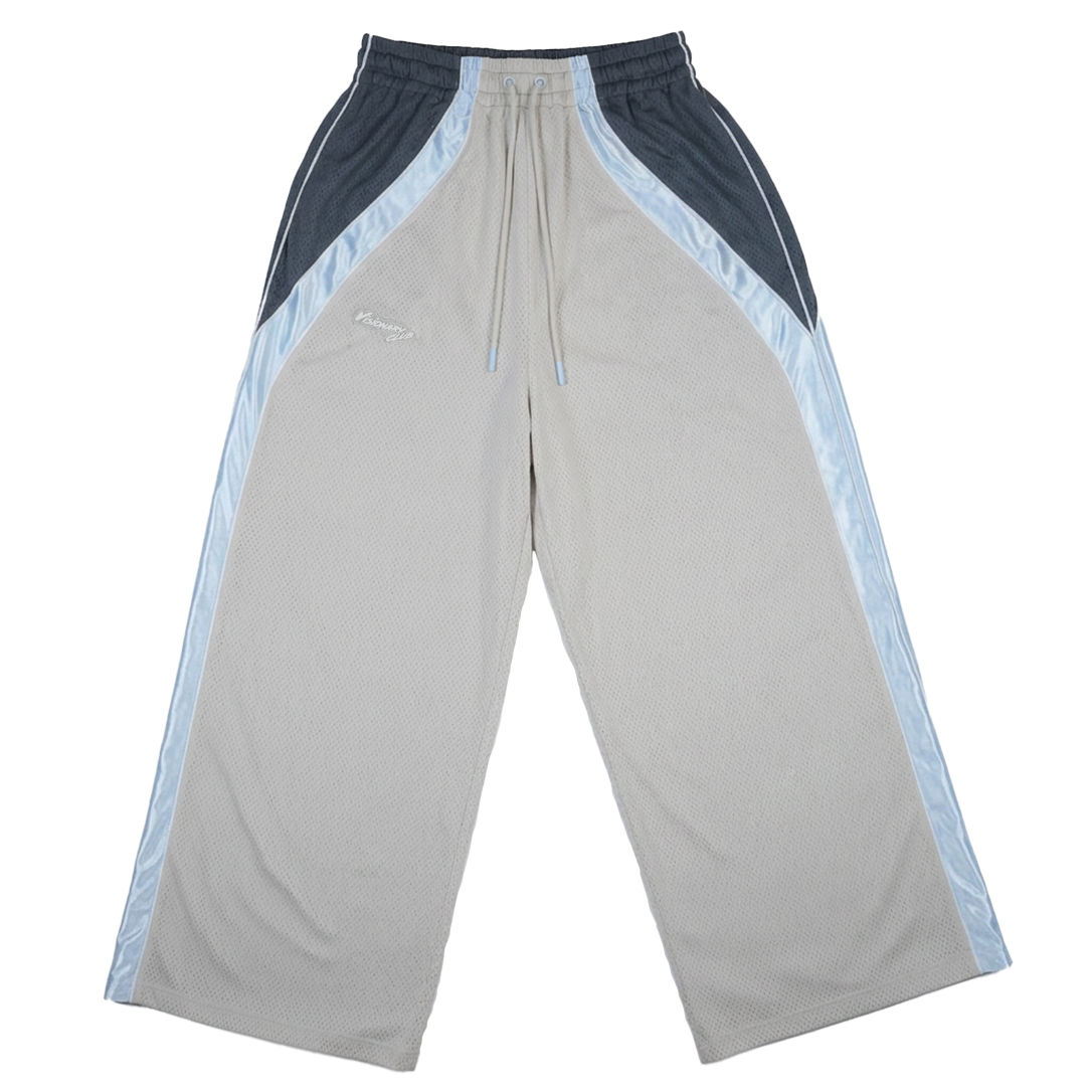 "RADIANT AURA" V3 SATIN WIDE LEG SWEATS (GLACIER ICE)