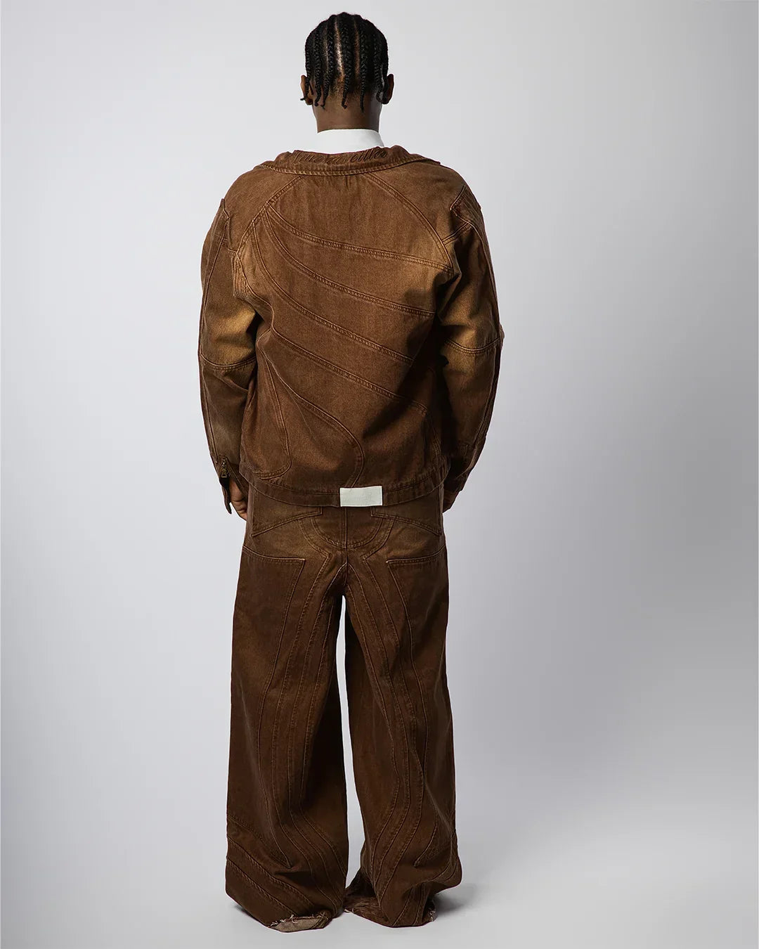 "TWIST OF FATE" WORK JACKET ( BROWN )