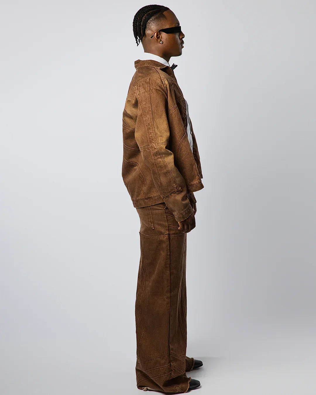 "TWIST OF FATE" WORK JACKET ( BROWN )