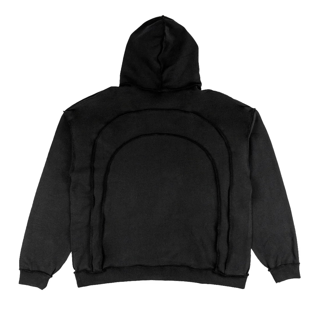 BLACK "INVERTED AURA" HOODIE