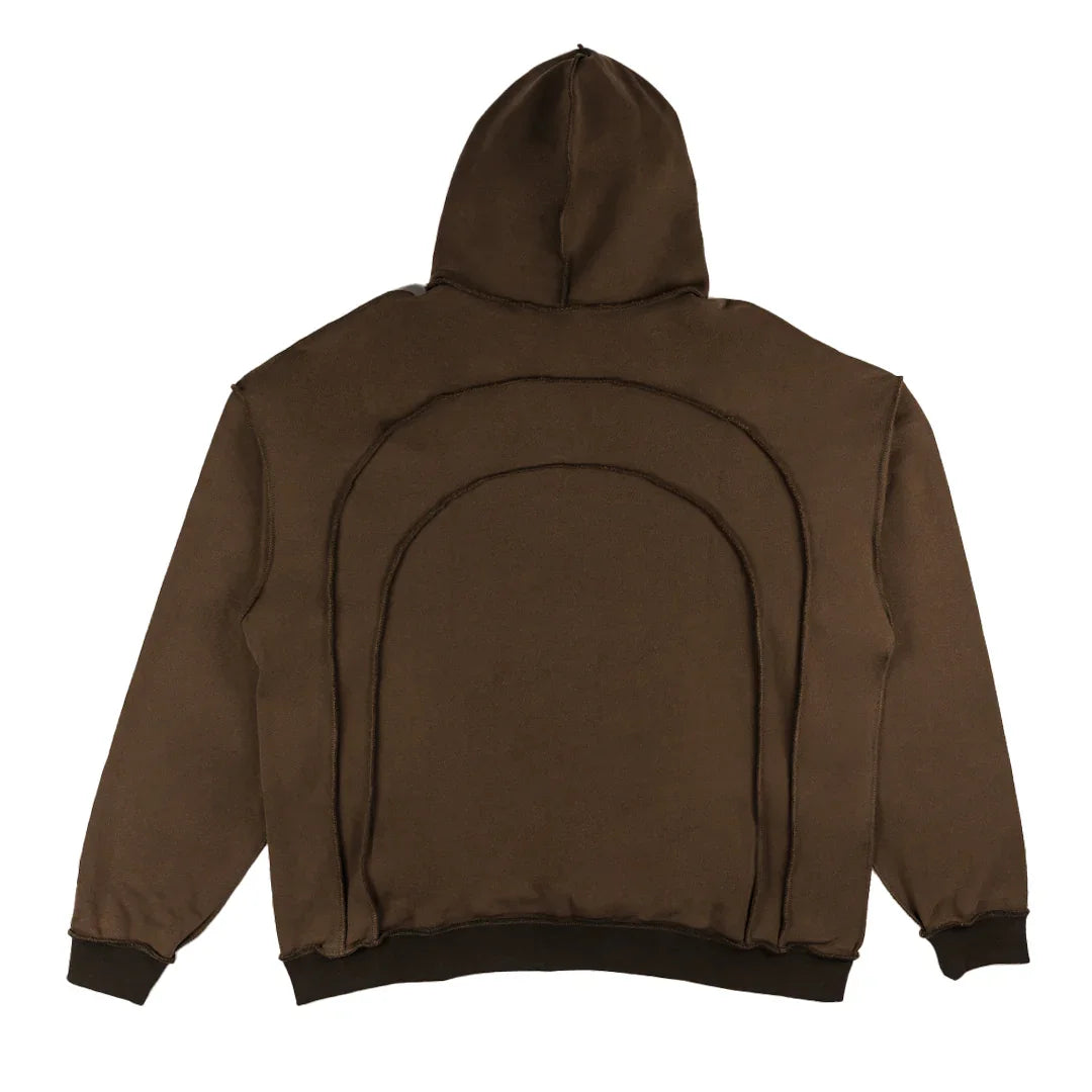 BROWN "INVERTED AURA" HOODIE