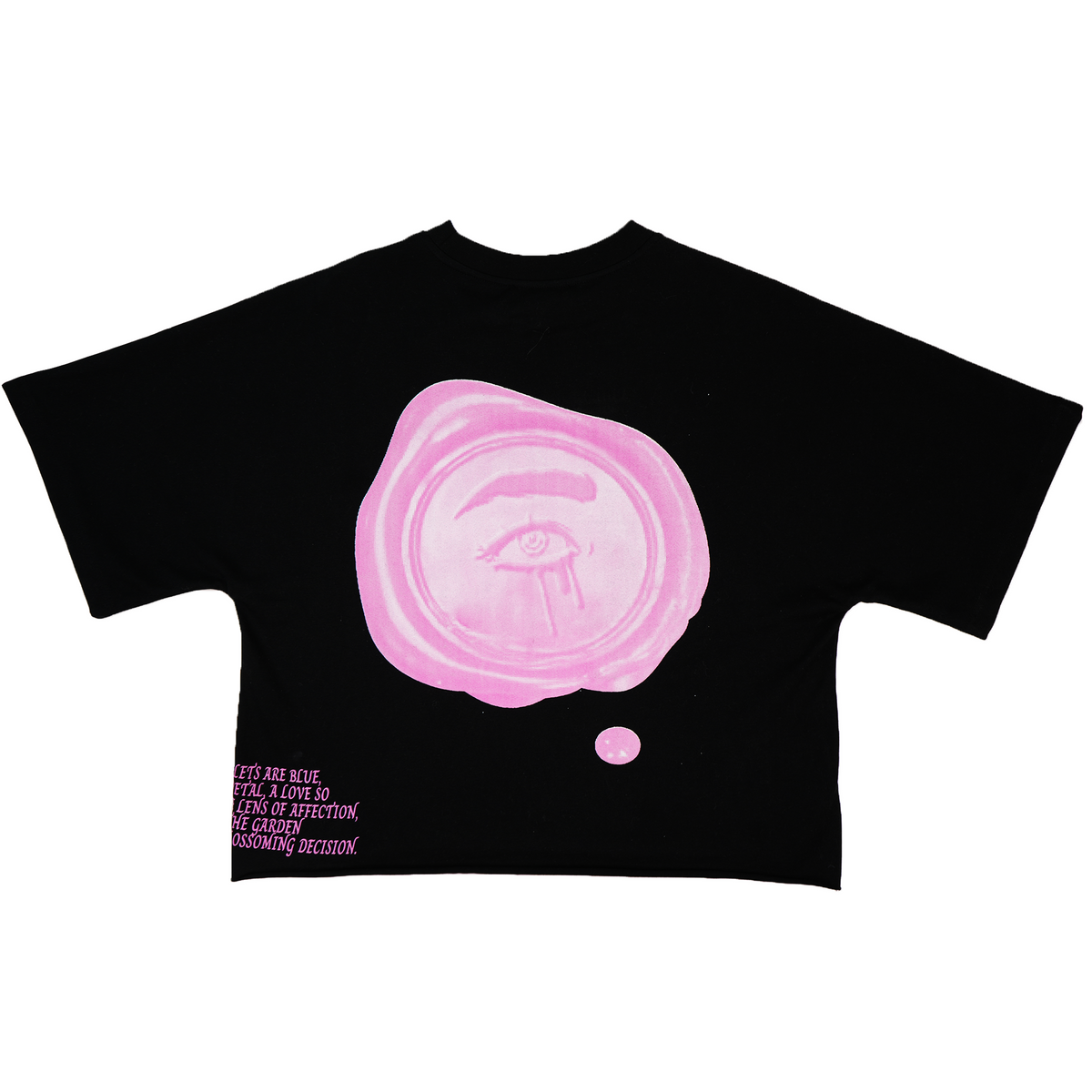 "LETTER TO YOUR HEART" BOXY TEE (BLACK)