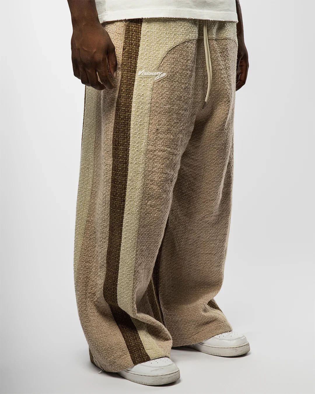 "RADIANT AURA" V2 WIDE LEG SWEATS (GINGER BREAD)