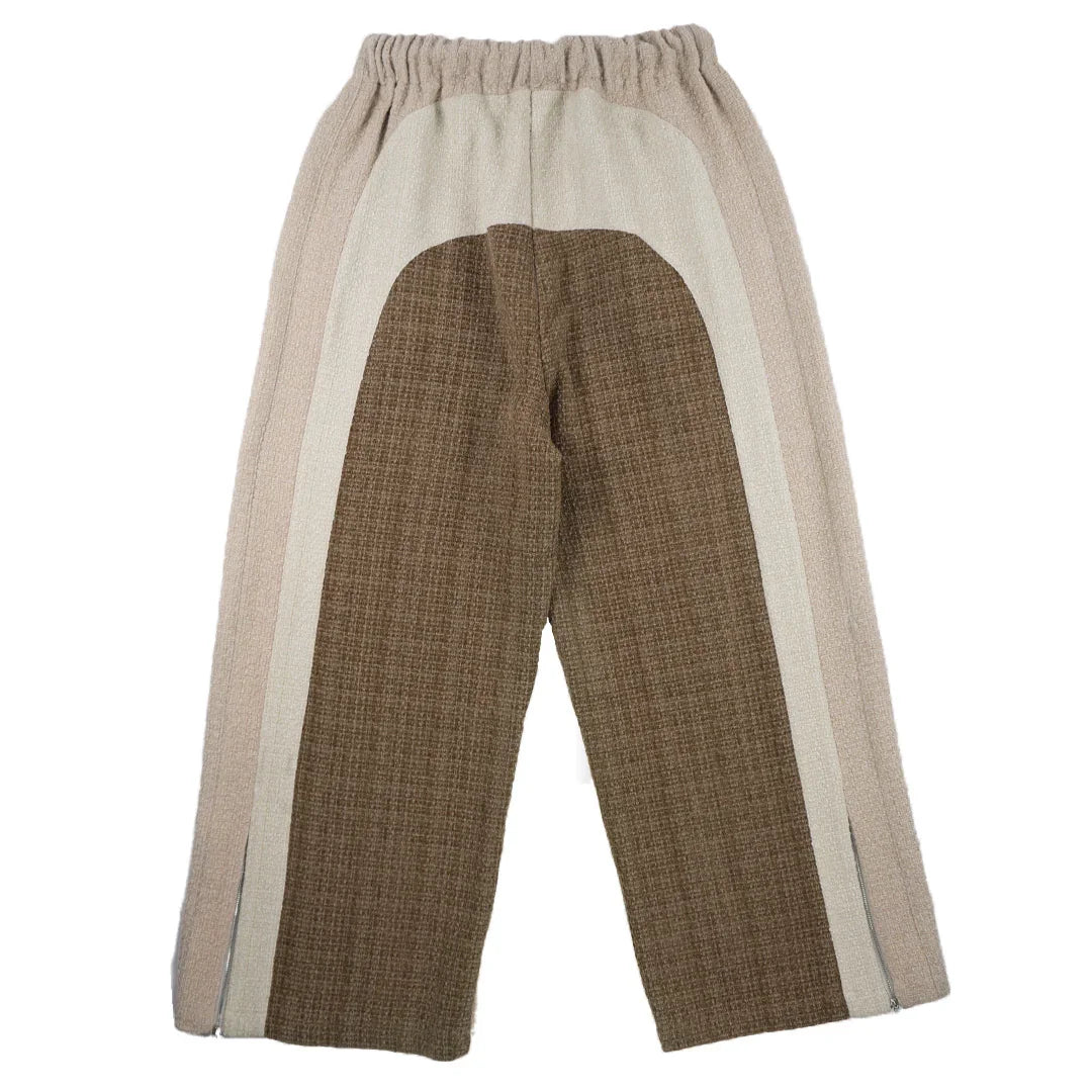 "RADIANT AURA" V2 WIDE LEG SWEATS (GINGER BREAD)