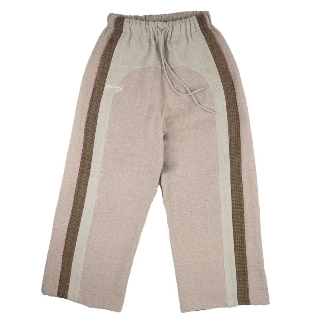 "RADIANT AURA" V2 WIDE LEG SWEATS (GINGER BREAD)