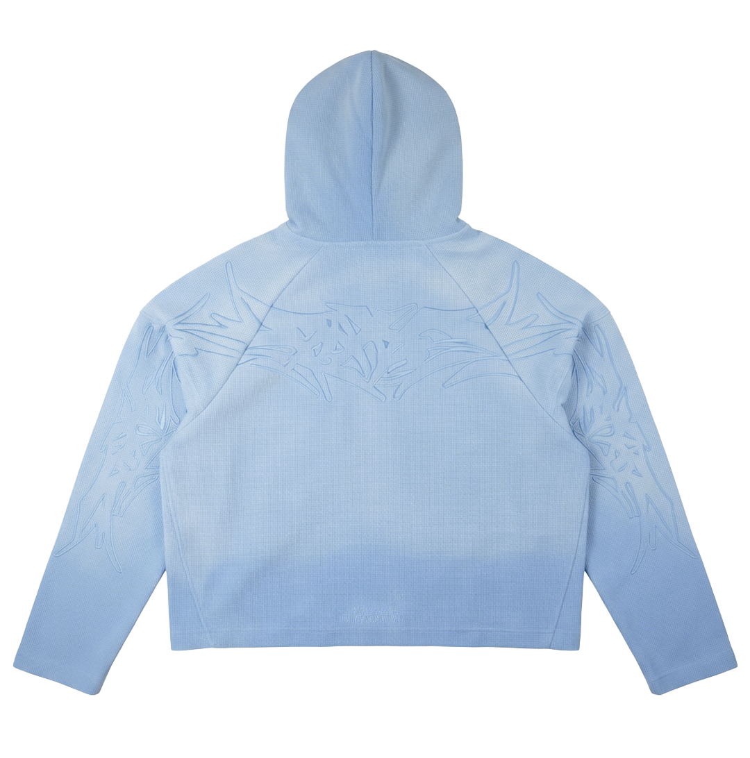 X-RAY THERMAL KNIT HOODIE V2(BLUE)