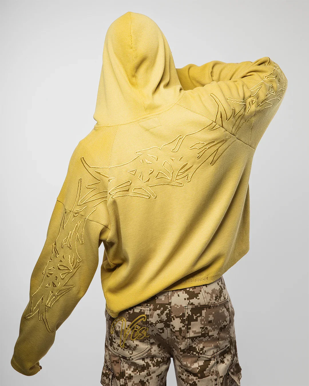 X-RAY THERMAL KNIT HOODIE V2 ( YELLOW )