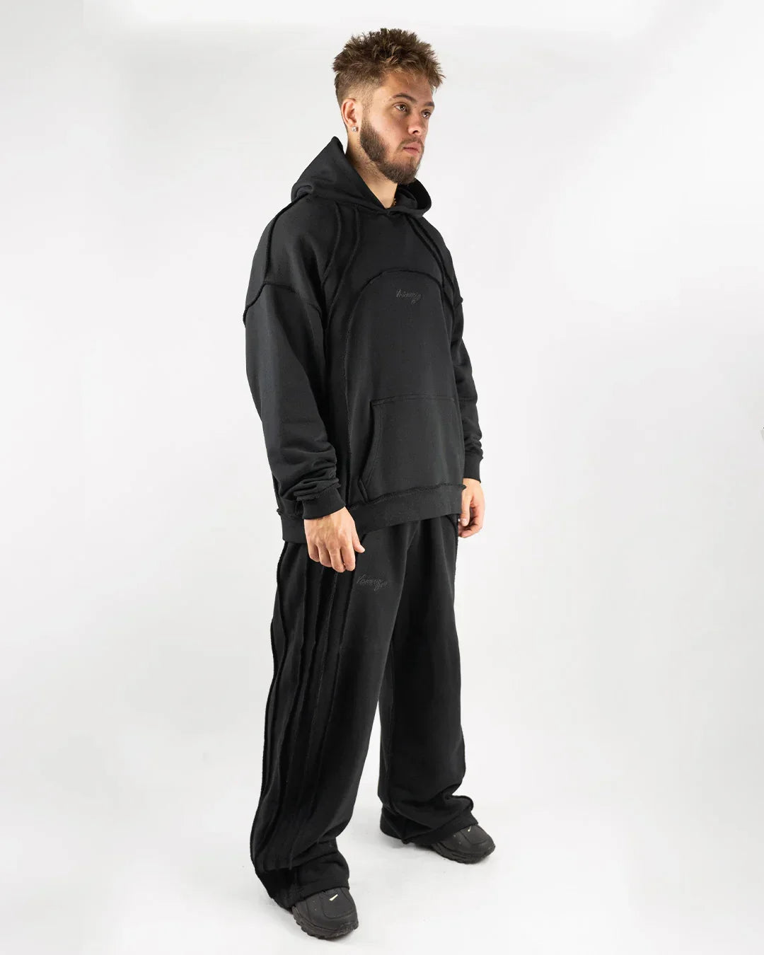 BLACK "INVERTED AURA" SWEATS