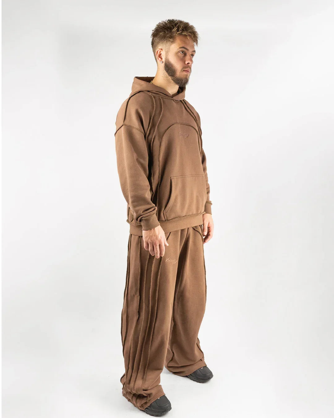 BROWN "INVERTED AURA" HOODIE
