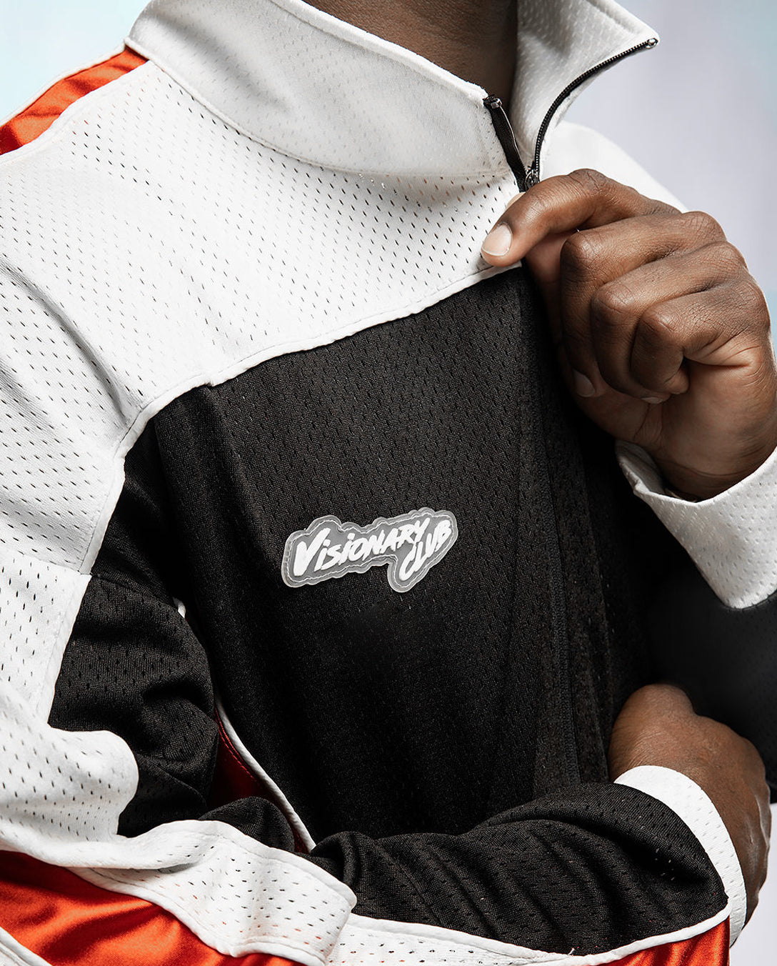 "RADIANT AURA" V3 SATIN TRACK JACKET (FIRE RED)