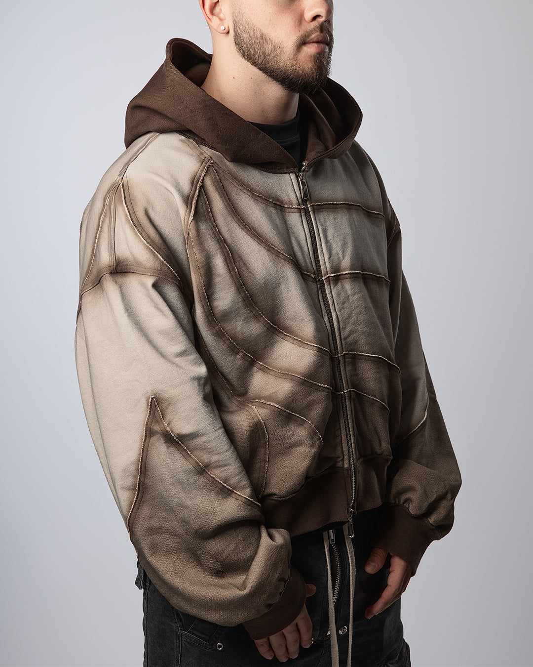"TWIST OF FATE" BOXY ZIP UP JACKET