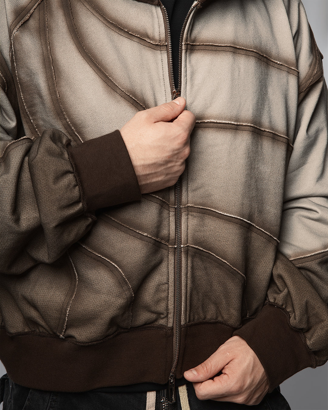"TWIST OF FATE" BOXY ZIP UP JACKET