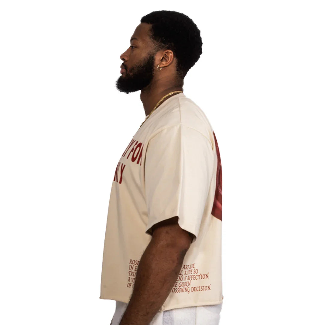 "LETTER TO YOUR HEART" BOXY TEE (CREAM)