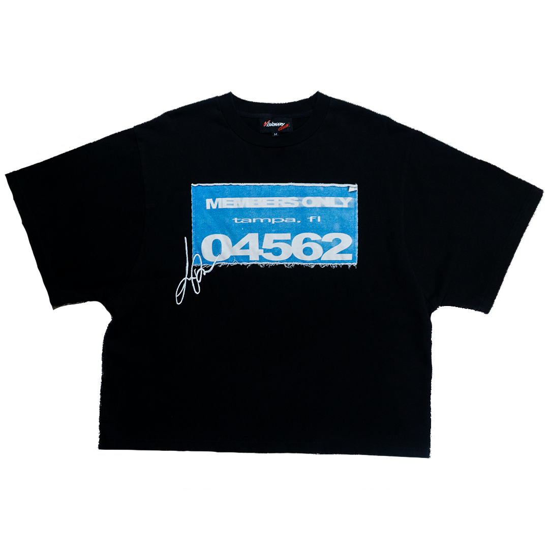 GLACIER BLACK “MARATHON RUNNER” BOXY TEE