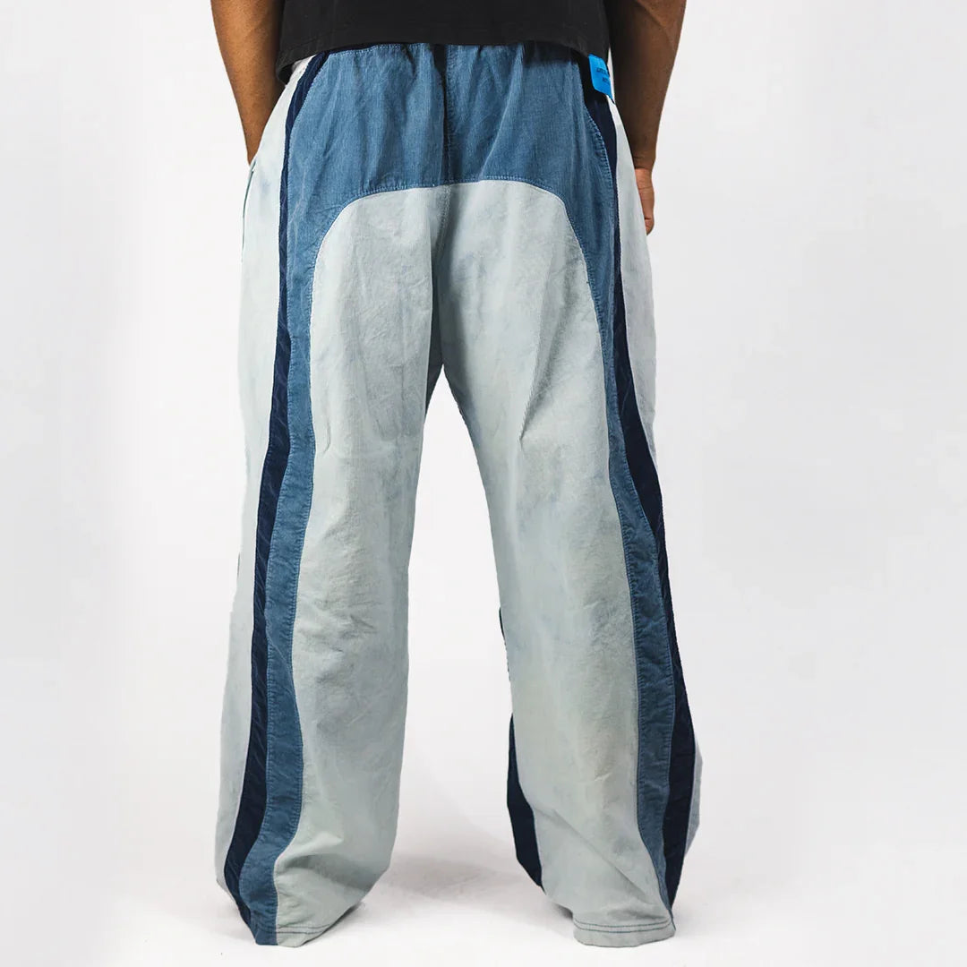 "RADIANT AURA" WIDE LEG SWEATS (COASTAL WAVE)