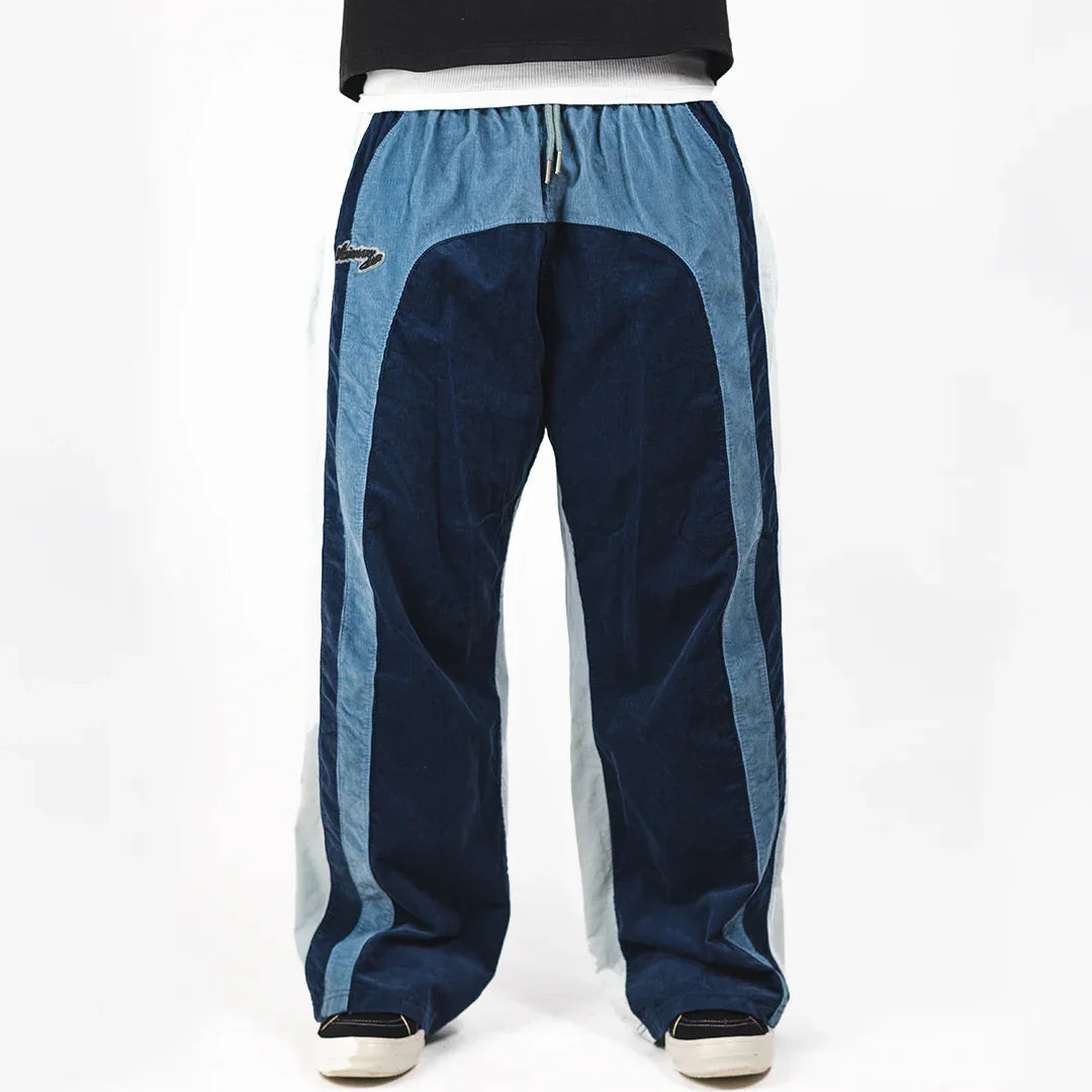"RADIANT AURA" WIDE LEG SWEATS (COASTAL WAVE)