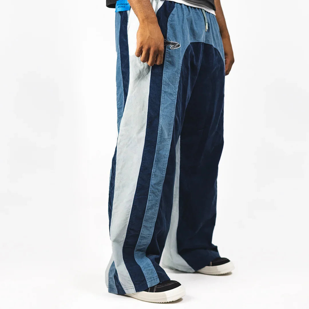 "RADIANT AURA" WIDE LEG SWEATS (COASTAL WAVE)