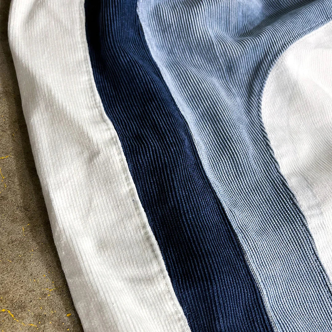"RADIANT AURA" WIDE LEG SWEATS (COASTAL WAVE)