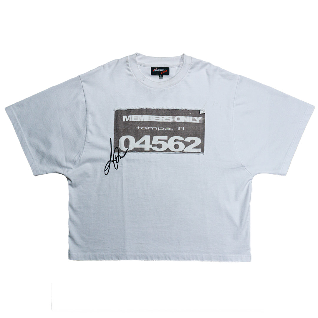 CASPER WHITE “MARATHON RUNNER” BOXY TEE