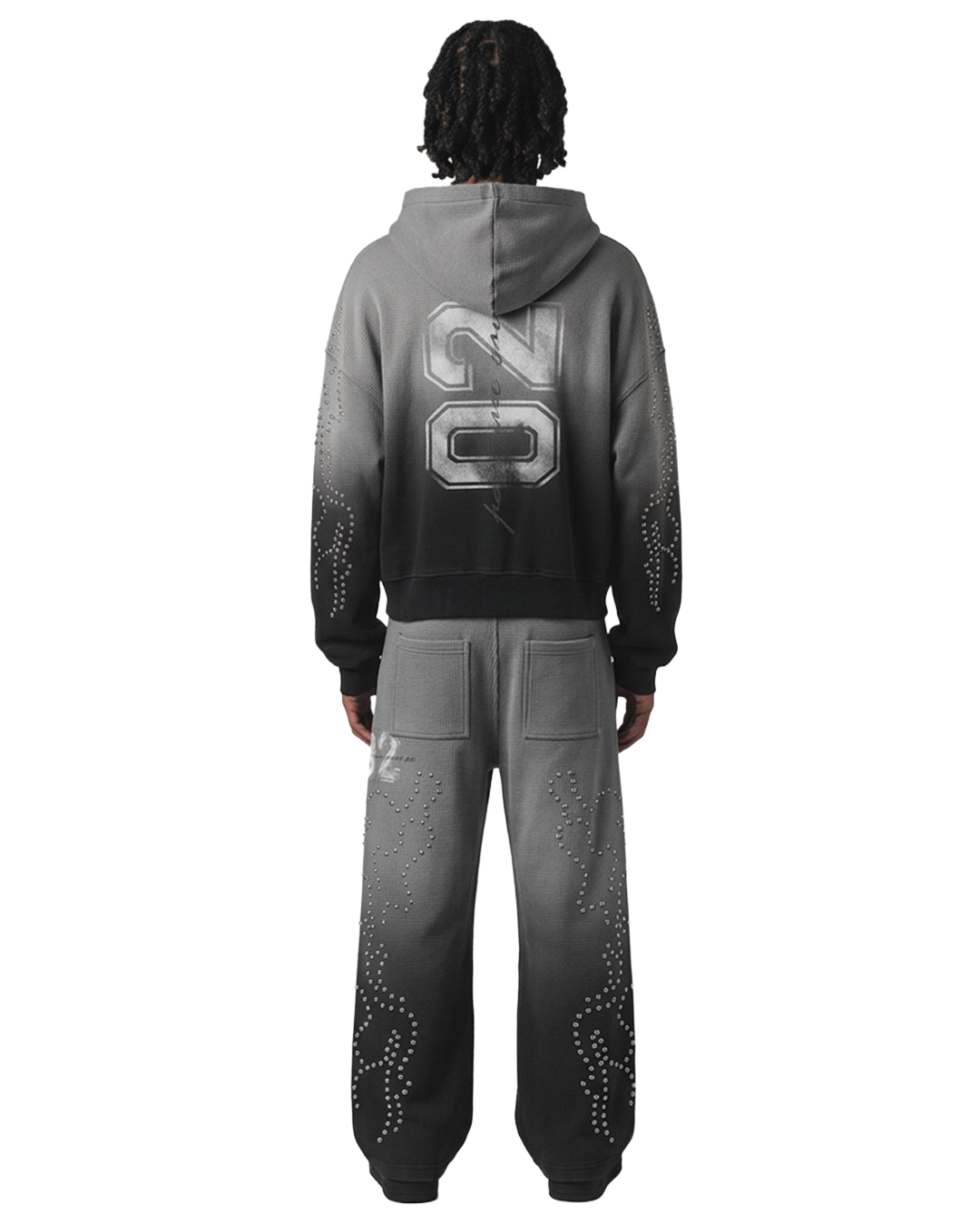 "BLACK DRIFT" WIDE LEG SWEATS