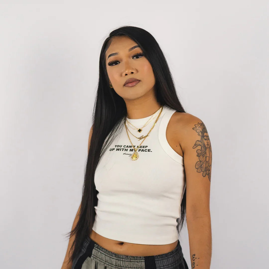 “CATCH UP” SPORTS TANK TOP (BLACK)