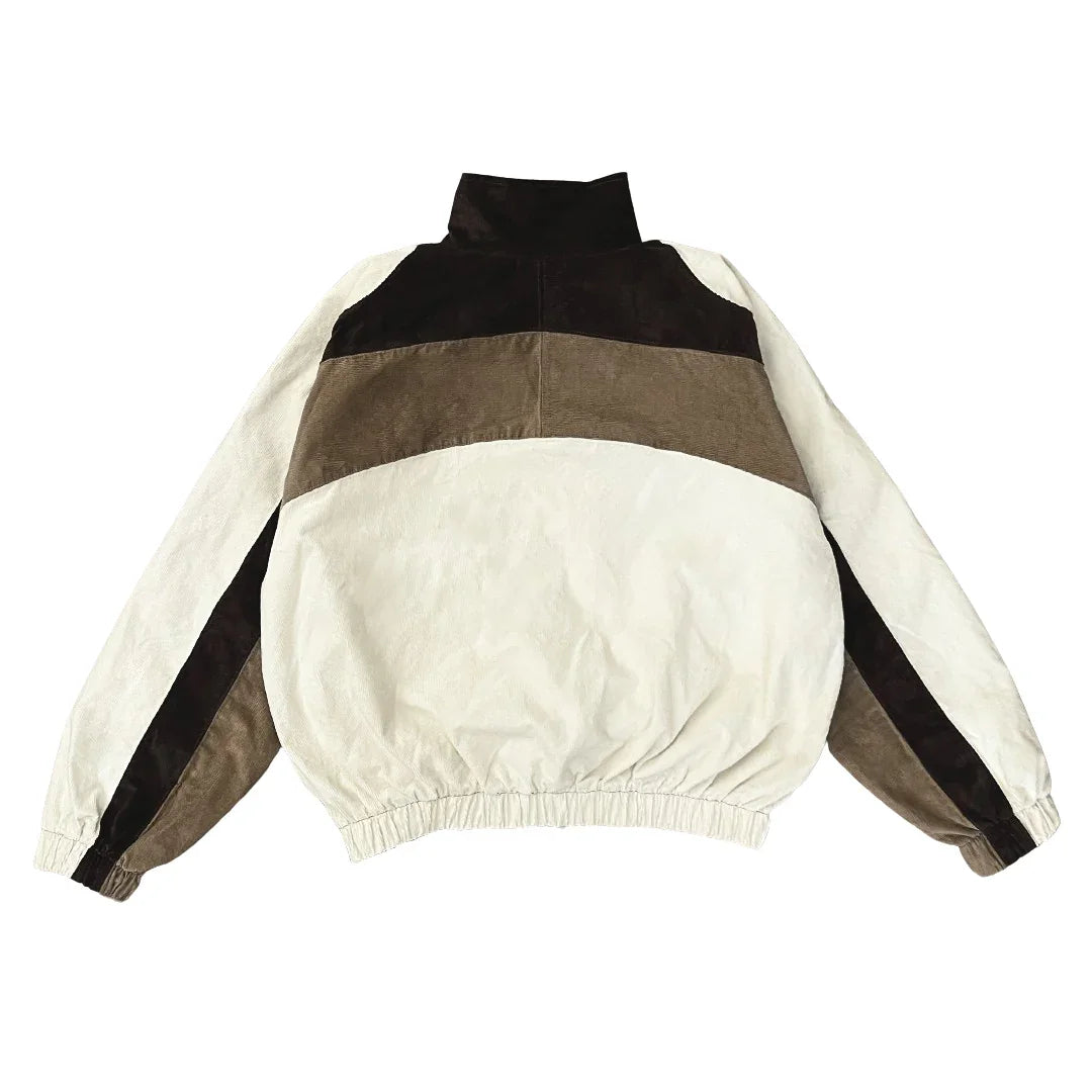"RADIANT AURA" TRACK JACKET (CARAMEL MOCHA)