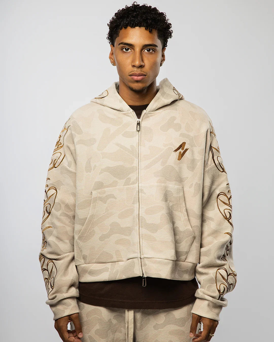 VISIONARY "BOUND BY FATE" CAMO ZIP UP JACKET