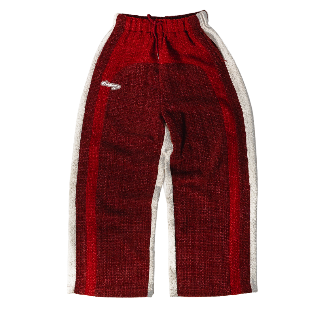 "RADIANT AURA" V2 WIDE LEG SWEATS  (TRIPLE CHERRY)