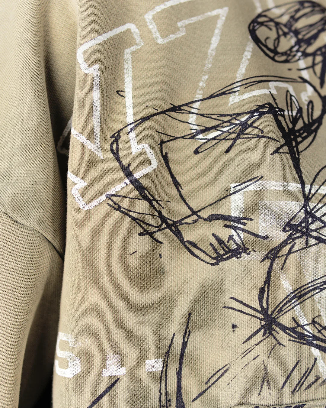 "SANDSTORM GREY" BOXY OVERSIZED ZIP UP JACKET
