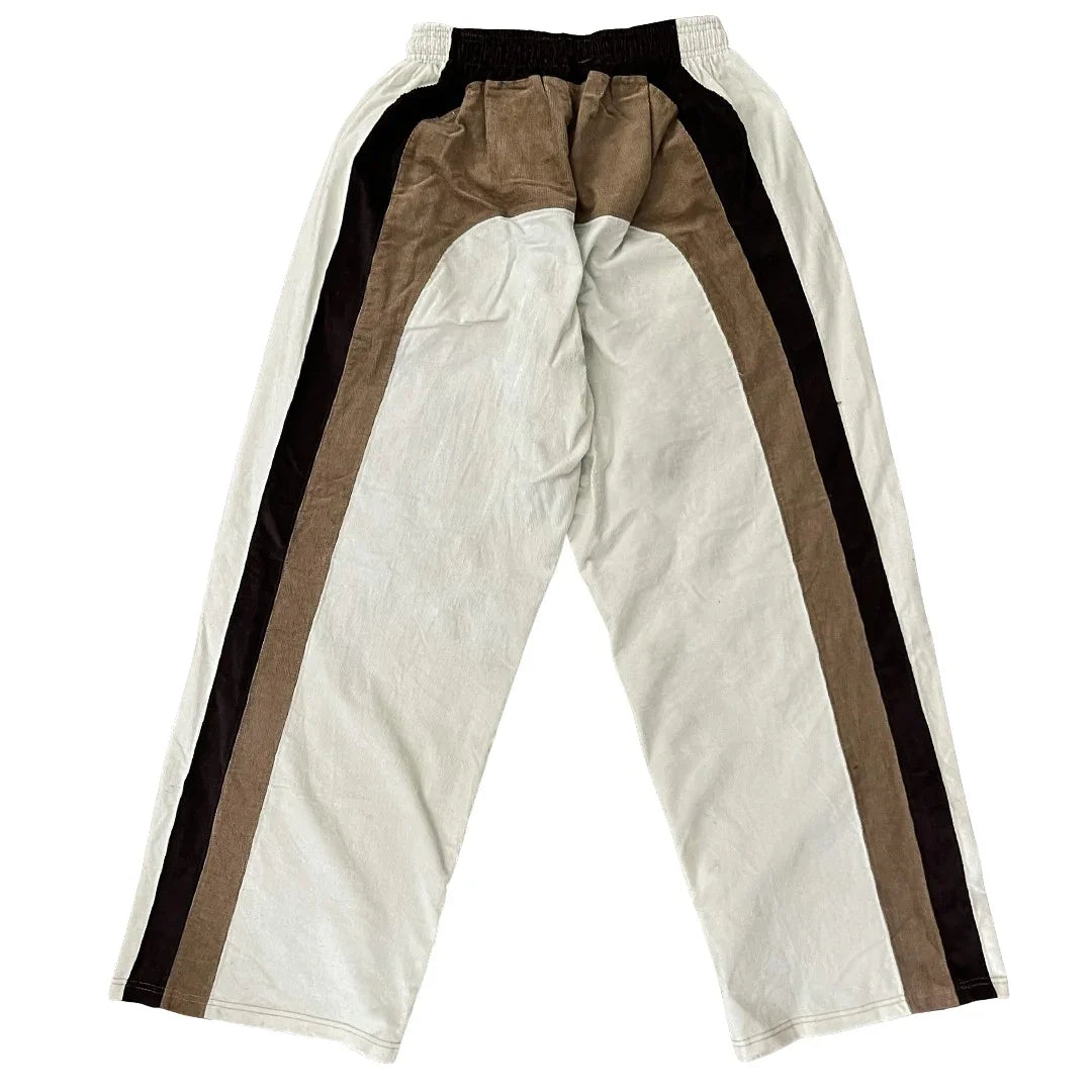 "RADIANT AURA" WIDE LEG SWEATS (CARAMEL MOCHA)