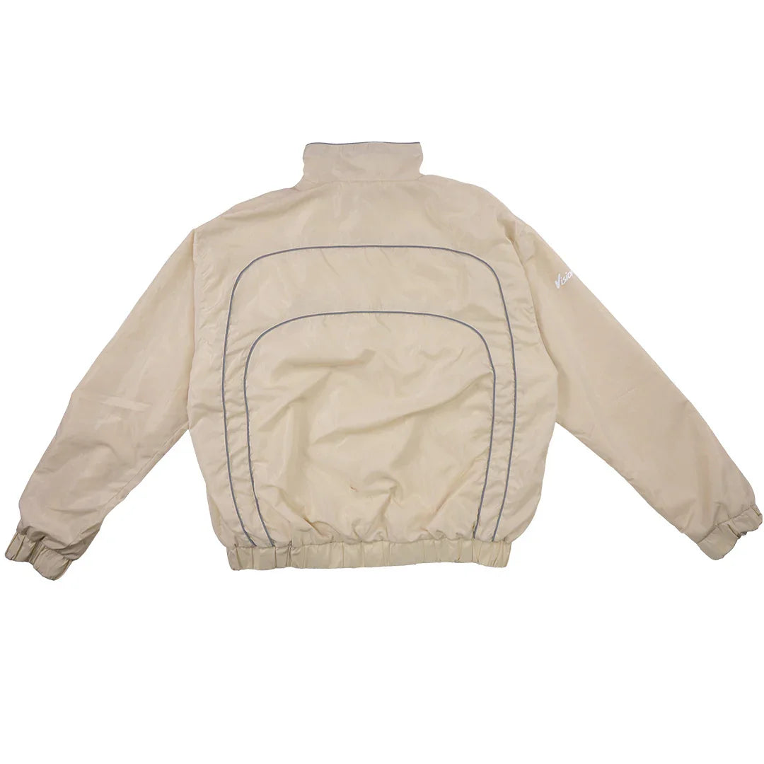 RADIANT らんくん 値下げ交渉可能　fakeleather blouson RADIANT AURA” NYLON TRACK JACKET (SAND) – Visionary Club