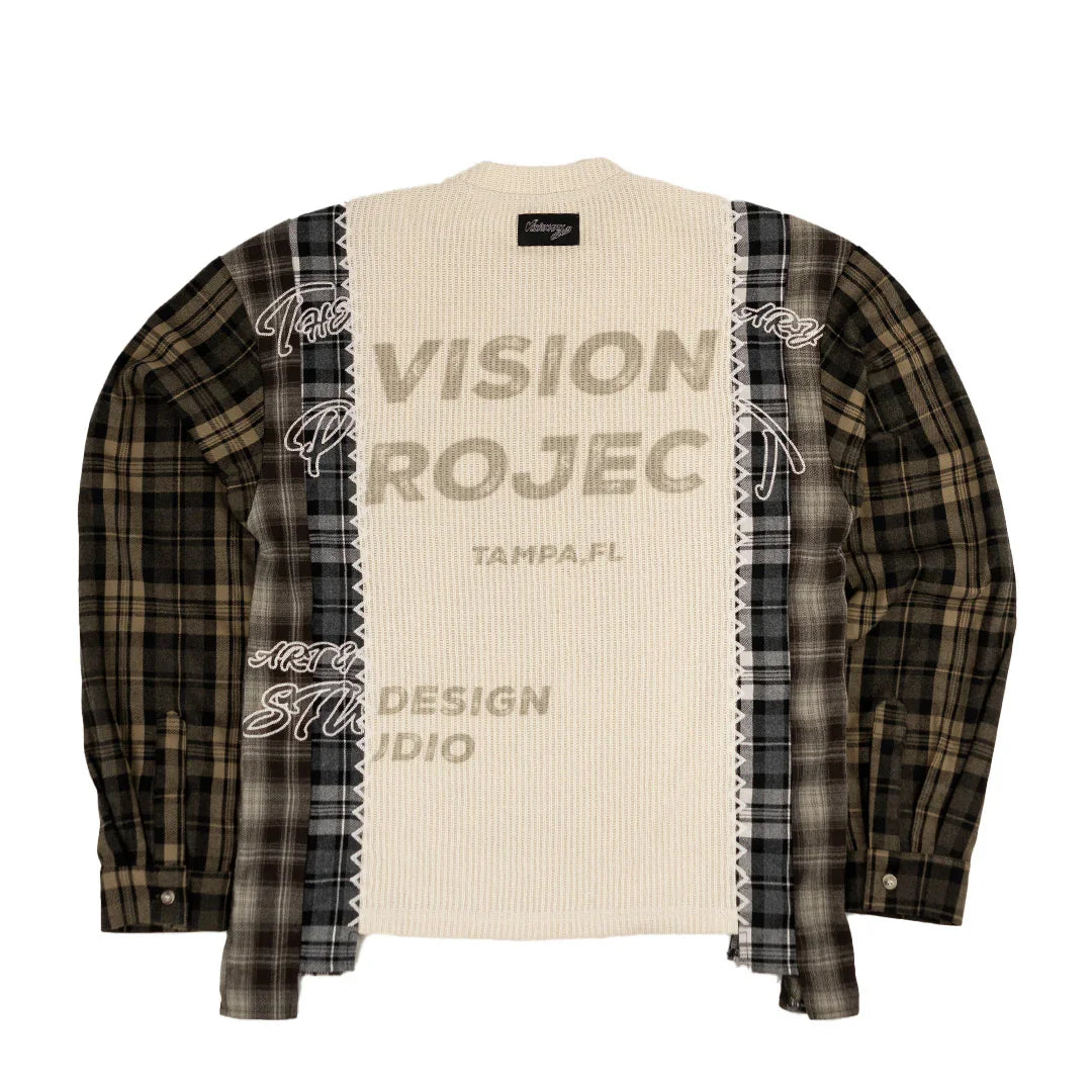 "HARVEST PATCHWORK" KNITTED FLANNEL
